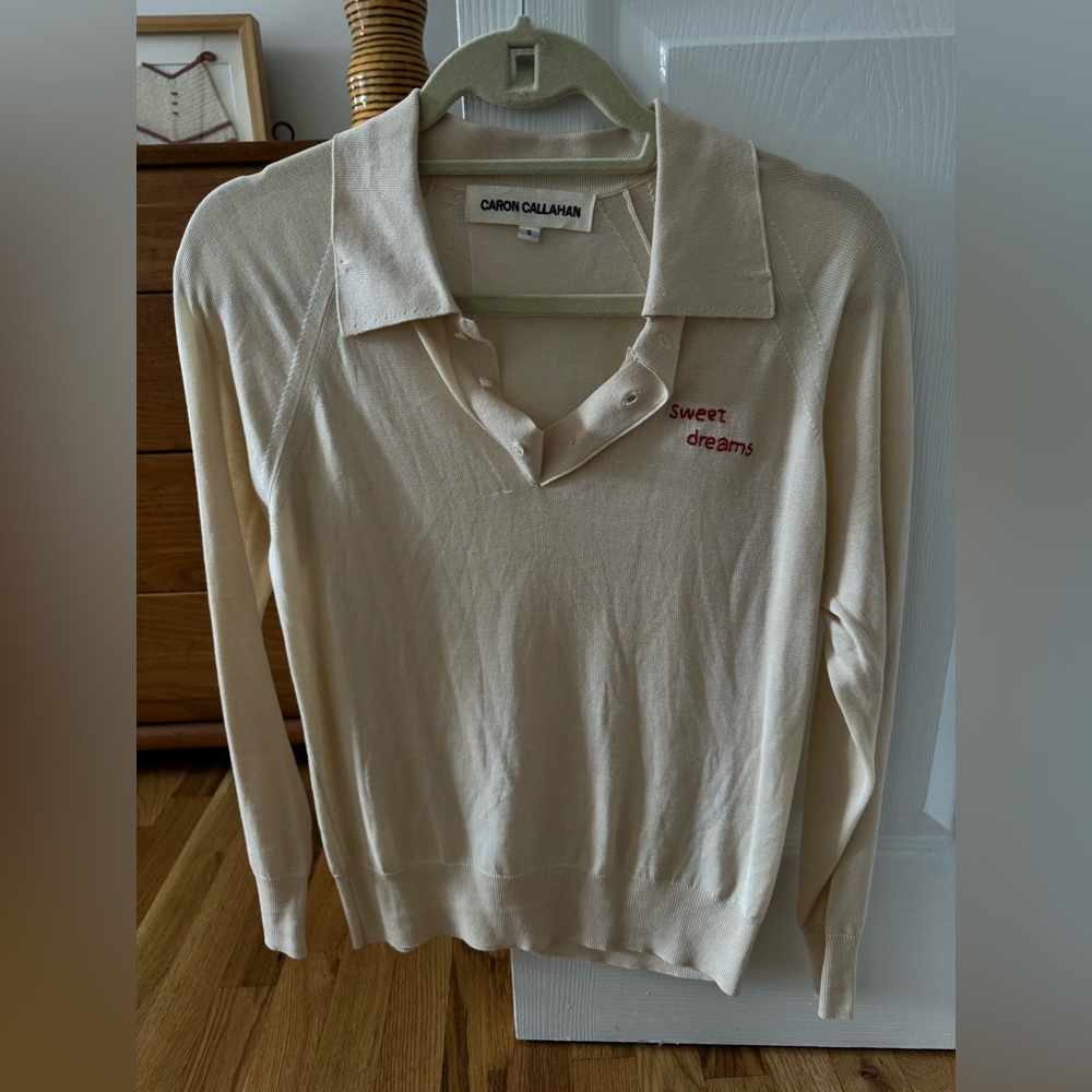 Caron Callahan Collared Sweater